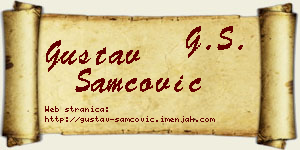 Gustav Samčović vizit kartica